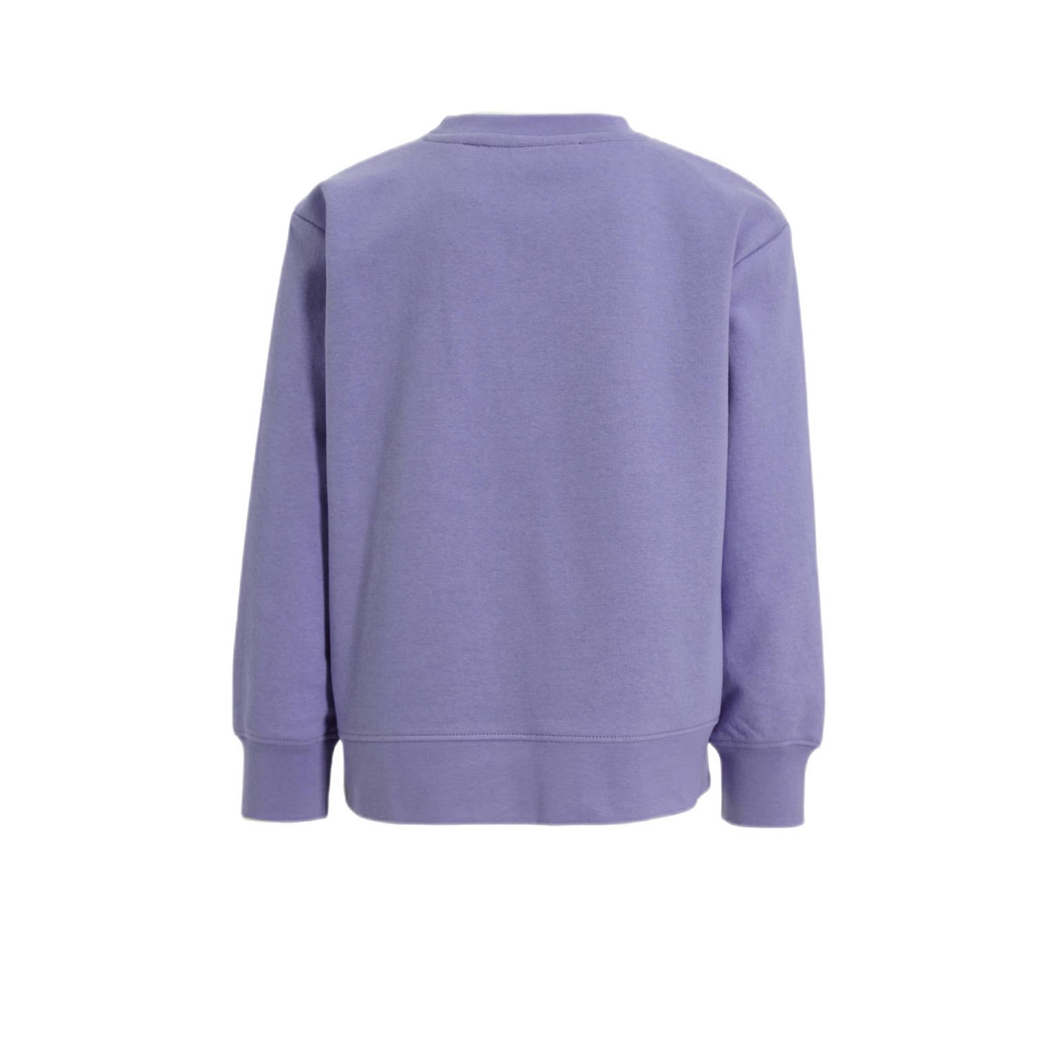 anytime sweater met tekstopdruk lila