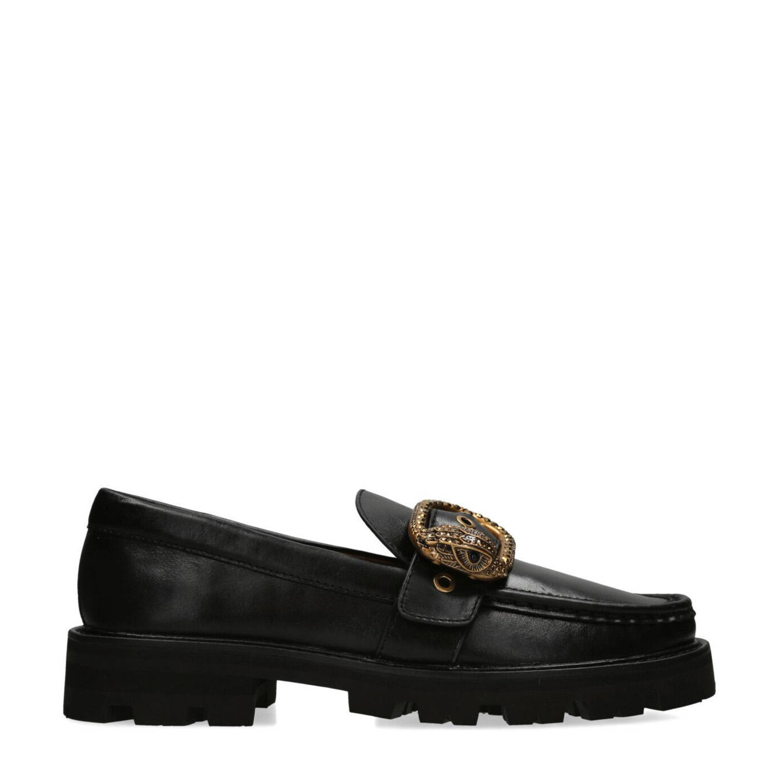 Kurt Geiger Mayfair chunky leren loafers zwart wehkamp