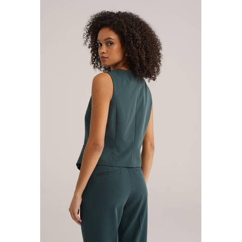 WE Fashion gilet donkergroen afbeelding