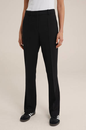 slim fit pantalon zwart