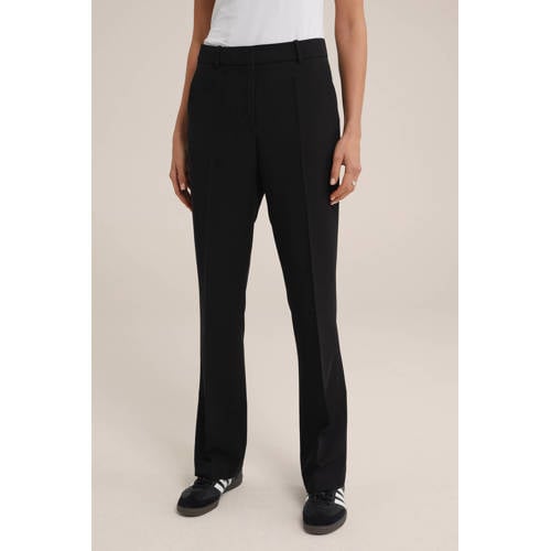 WE Fashion slim fit pantalon zwart afbeelding
