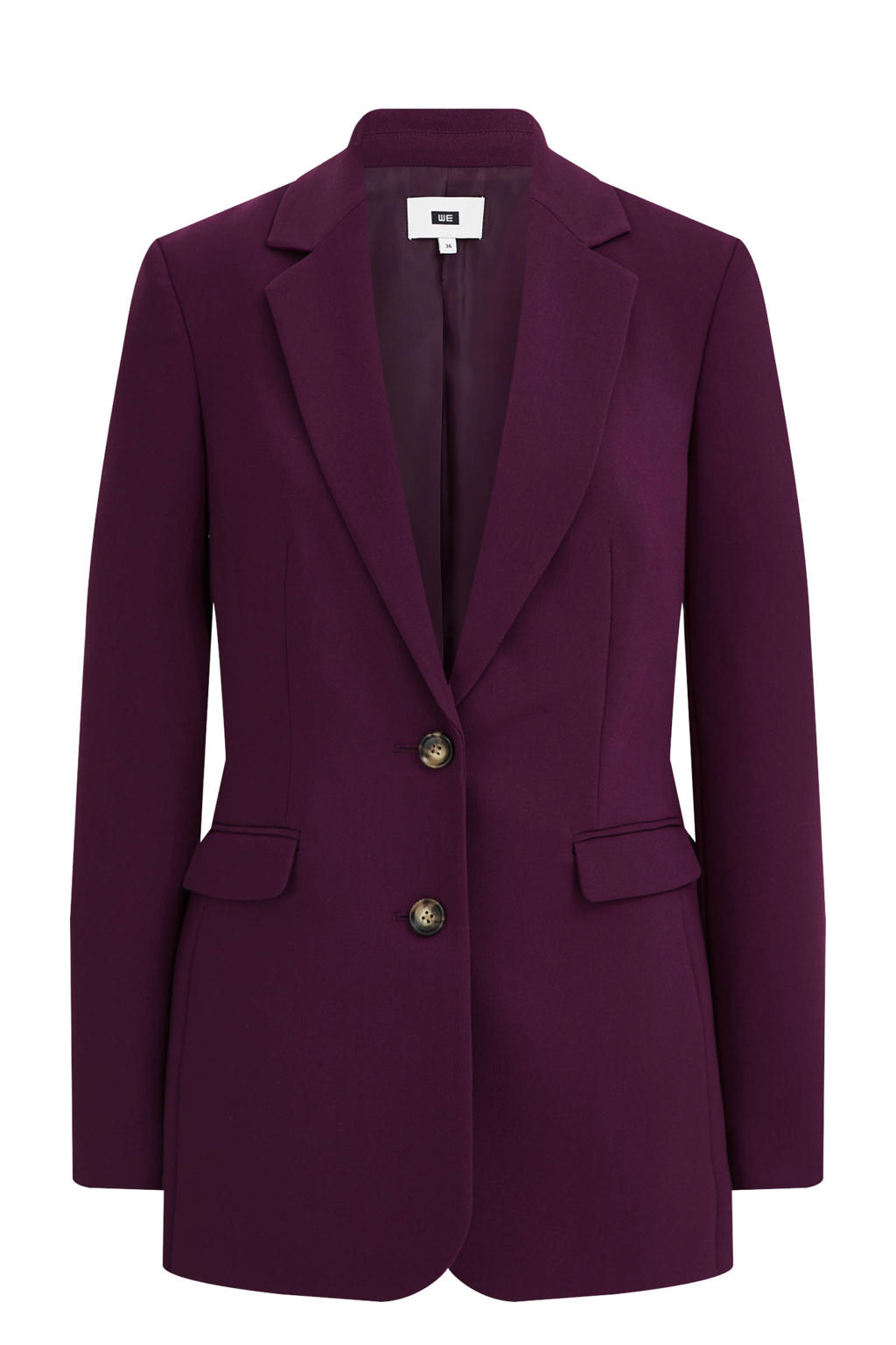 YMING Dames Blazer Oversize Langarm Anzug Voorne Open Kantoorwerk Zakelijke Jas Blauw S