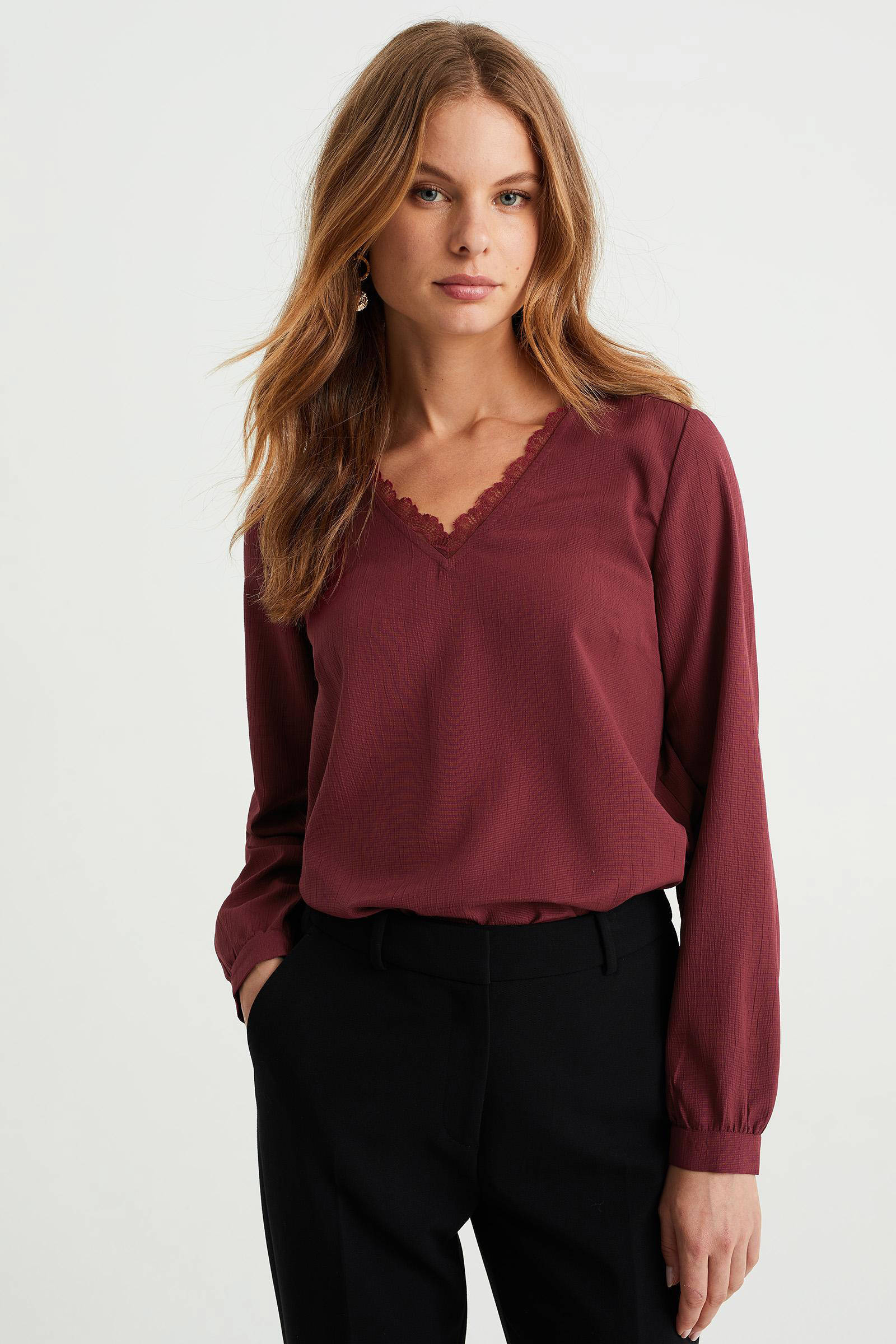 Bordeaux rood online hemdje