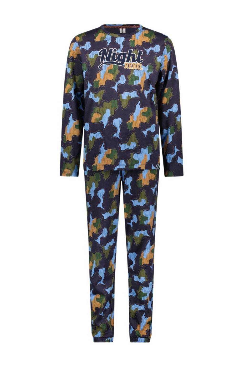 pyjama B. a SLEEP met all over print donkerblauw/multicolor