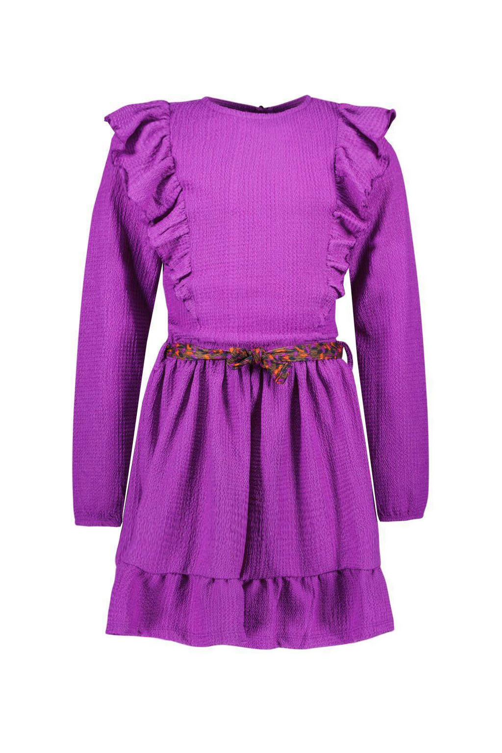 Maxi-jurk, bladeren, A-lijn, overhemdkraag, lange mouwen, zwart | Happy Size