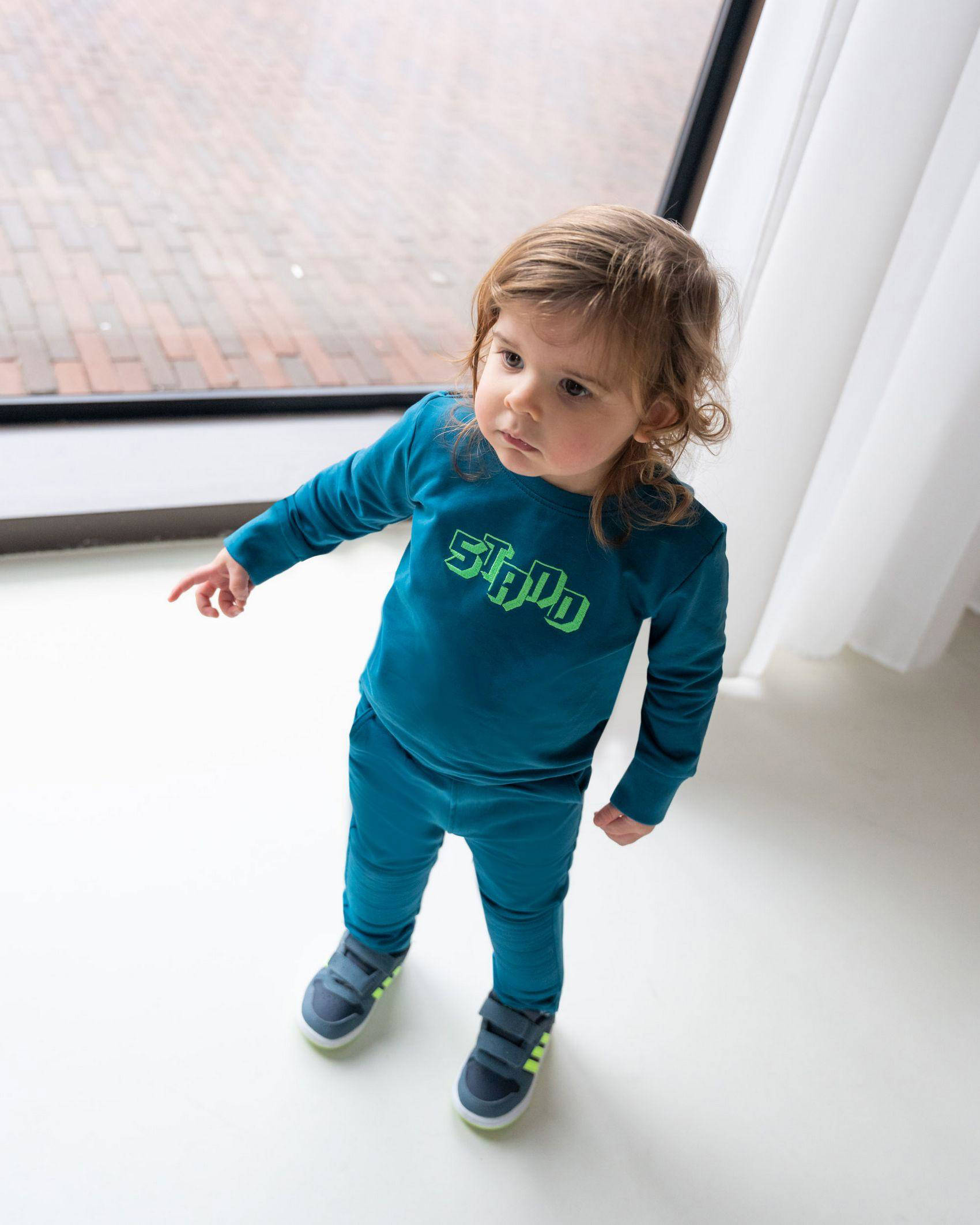 B.Nosy Baby Sweater B.BOLD Met Printopdruk Turquoise | Wehkamp