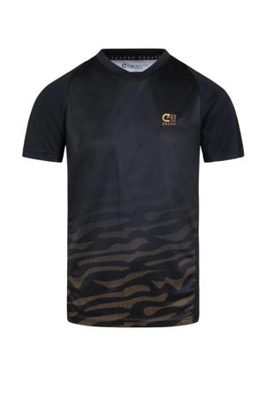 T-shirt Imprime zwart/goud