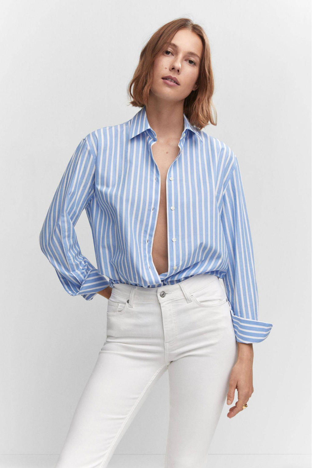 Mango flared jeans wit kopen? in huis wehkamp