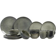 thumbnail: Salt & Pepper Serviesset Meridian - Groen/Blauw 16-delig / 4 personen - 4 dinerborden, 4 ontbijtborden, 4 kommen en 4 kopjes