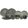 Salt & Pepper Serviesset Meridian - Groen/Blauw 16-delig / 4 personen - 4 dinerborden, 4 ontbijtborden, 4 kommen en 4 kopjes