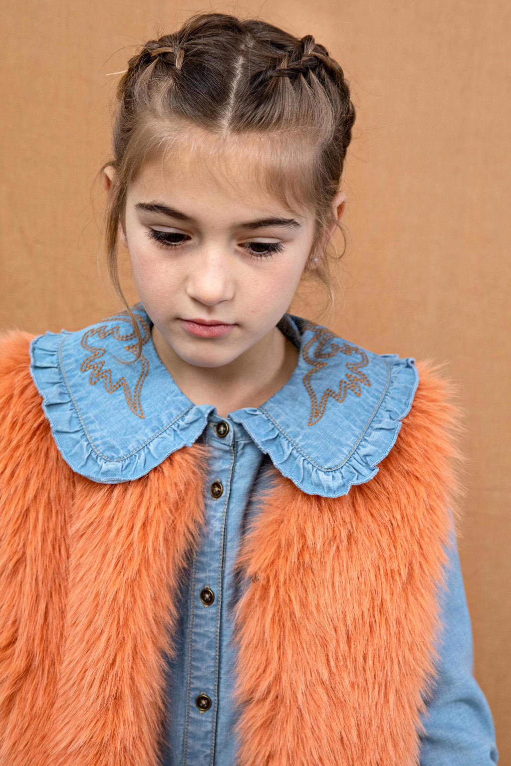 gilet meisjes imitatiebont