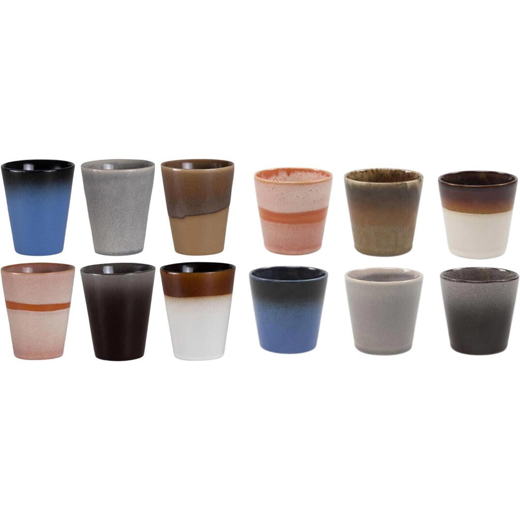 Studio Tavola Koffieset - Koffiekopjes & Cappuccinokopjes - Earth - 12 stuks