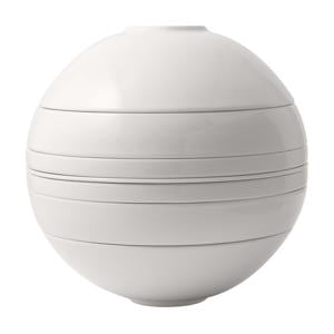 Serviesset La Boule - Wit 7-delig / 2 personen - 2x kom, 2x schaal, 2x universeel bord, 1x serveerschaal