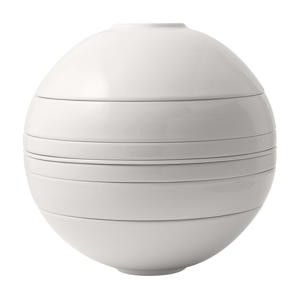 Serviesset La Boule - Wit 7-delig / 2 personen - 2x kom, 2x schaal, 2x universeel bord, 1x serveerschaal