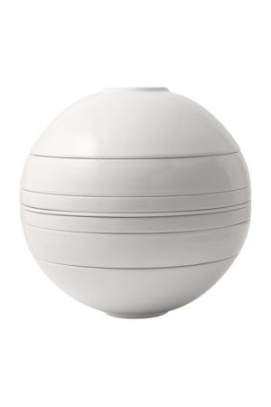 Serviesset La Boule - Wit 7-delig / 2 personen - 2x kom, 2x schaal, 2x universeel bord, 1x serveerschaal