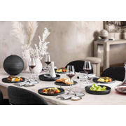 thumbnail: Villeroy & Boch Serviesset La Boule - Zwart 7-delig / 2 personen - 2x kom, 2x schaal, 2x universeel bord, 1x serveerschaal