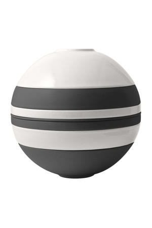 Serviesset La Boule - Zwart / Wit 7-delig / 2 personen - 2x kom, 2x schaal, 2x universeel bord, 1x serveerschaal