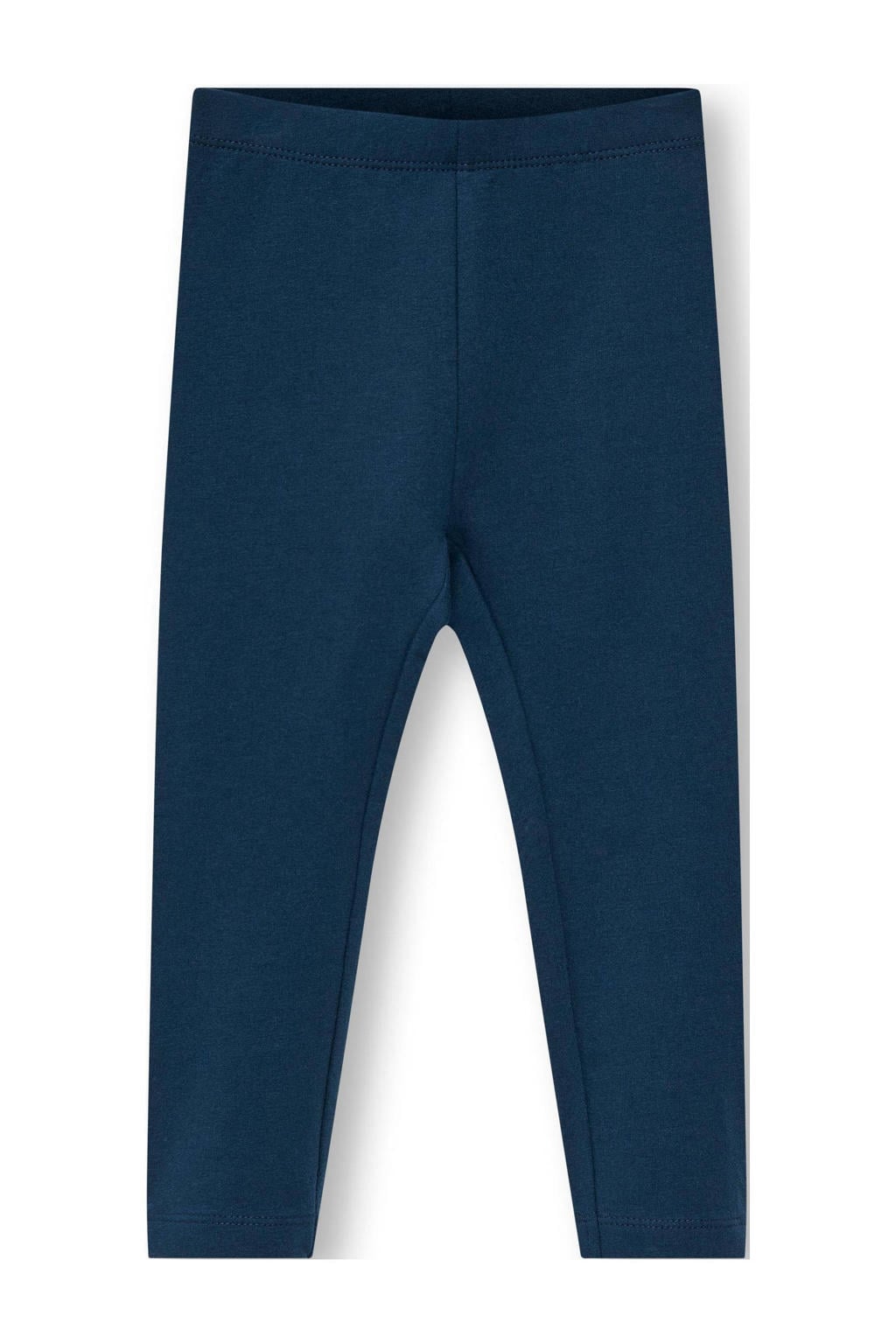 Blauwe meisjes KIDS ONLY MINI legging van stretchkatoen met elastische tailleband