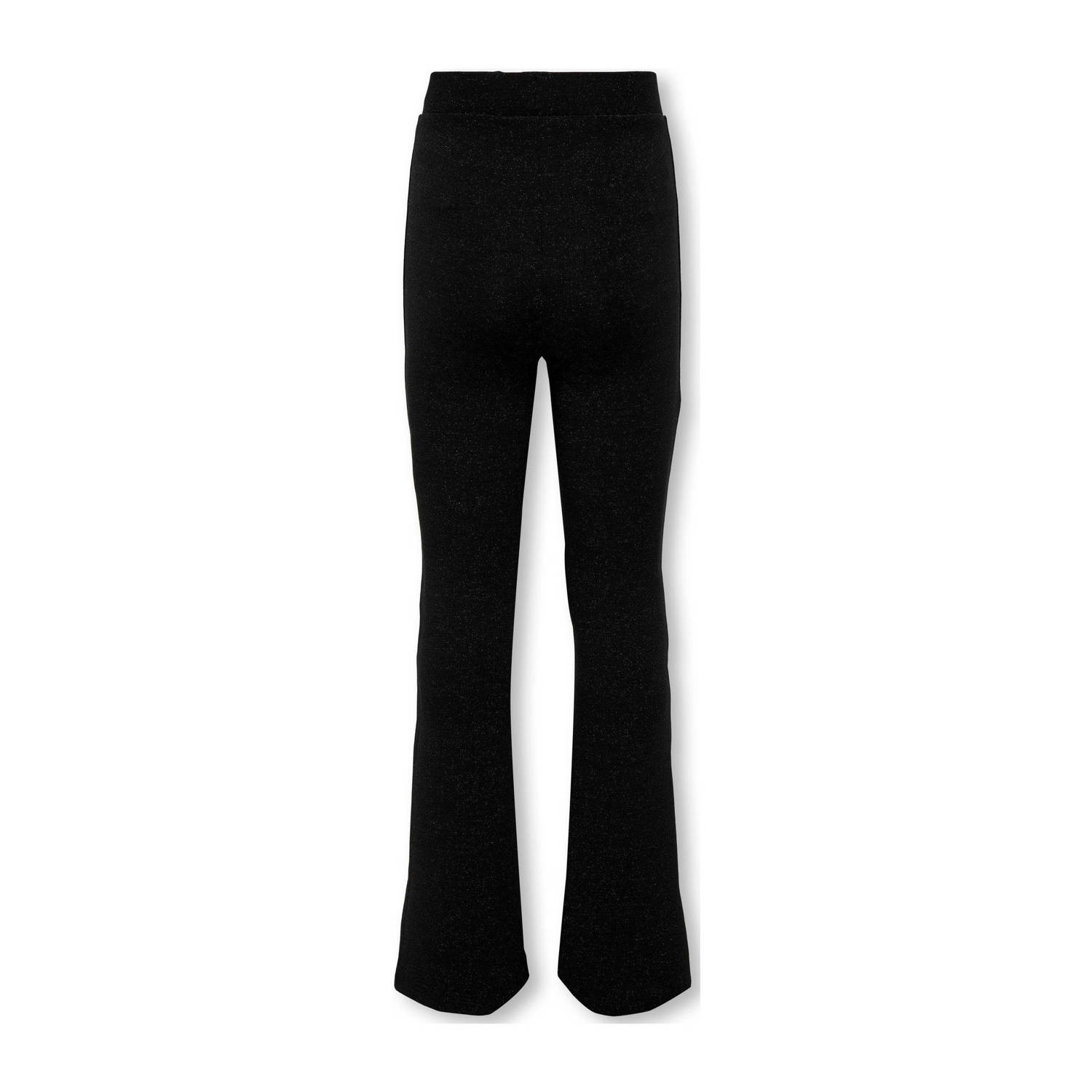 Only KIDS GIRL flared broek KOGROMA met glitters zwart Meisjes Viscose 122 128