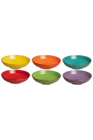 Pastaborden Sunny Summer ø 23 cm - 6 stuks