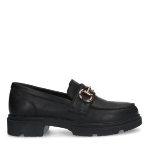 leren loafers zwart