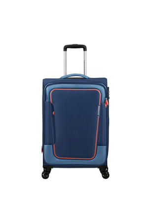 Wehkamp American Tourister trolley Pulsonic 68 cm. Expandable donkerblauw aanbieding