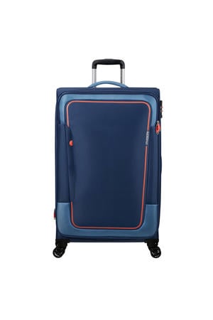 Wehkamp American Tourister trolley Pulsonic 81 cm. Expandable donkerblauw aanbieding