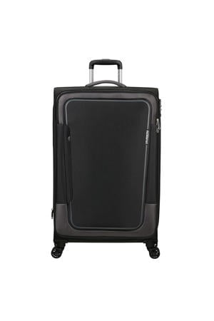 American Tourister Pulsonic Spinner 81 Expandable Asphalt Black