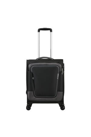 Wehkamp American Tourister trolley Pulsonic 55 cm. Expandable zwart aanbieding