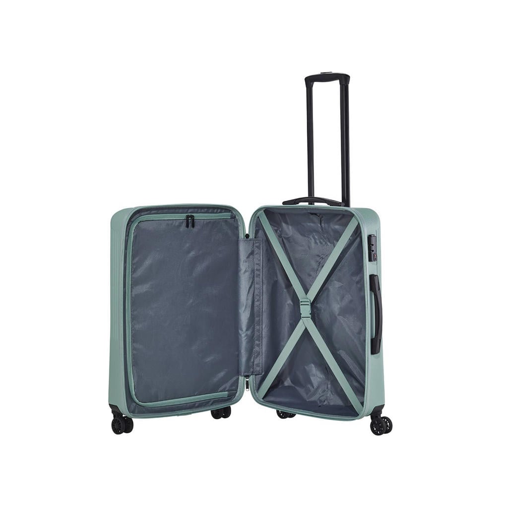 Travelite Bali 4 Wiel Trolley L white/cognac 72349-30 | .nl Travelite Bali 4 Wiel Trolley L white/cognac 72349-30 | .nl