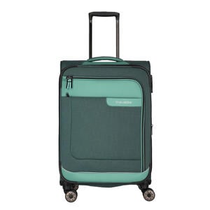 trolley Viia 67 cm. Expandable donkergroen