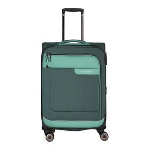 trolley Viia 67 cm. Expandable donkergroen