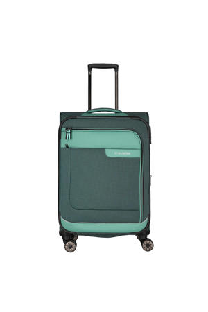 trolley Viia 67 cm. Expandable donkergroen