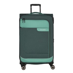 trolley Viia 77 cm. Expandable donkergroen