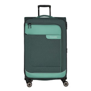 trolley Viia 77 cm. Expandable donkergroen