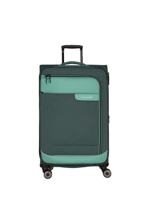 trolley Viia 77 cm. Expandable donkergroen