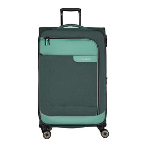 trolley Viia 77 cm. Expandable donkergroen