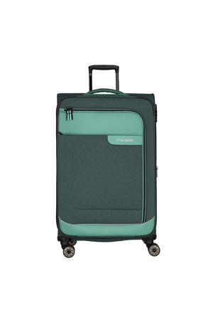 trolley Viia 77 cm. Expandable donkergroen