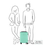 thumbnail: Princess Traveller  trolley PT-01 55 cm. zwart