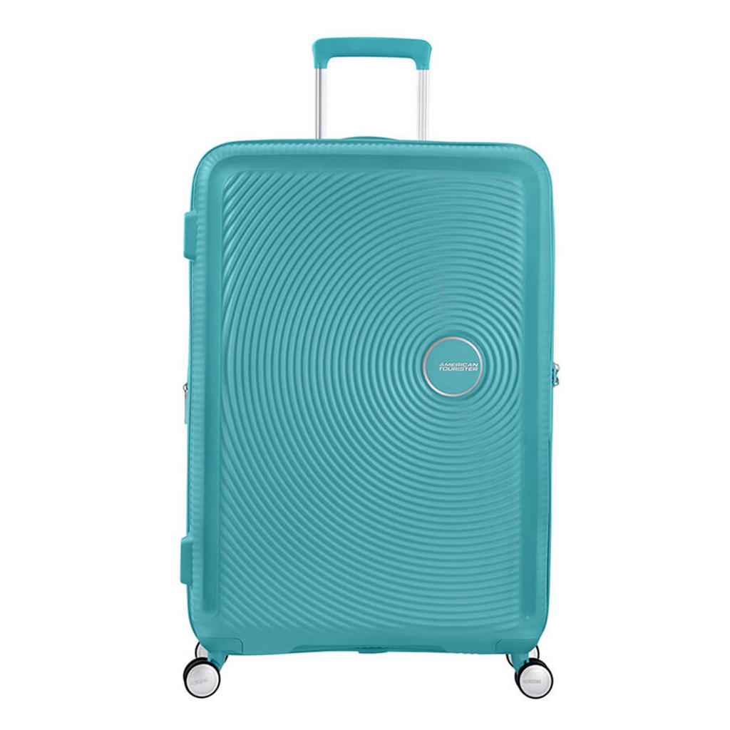 American Tourister  trolley Soundbox 77 cm. Expandable blauw