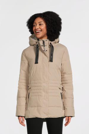 gewatteerd jack beige