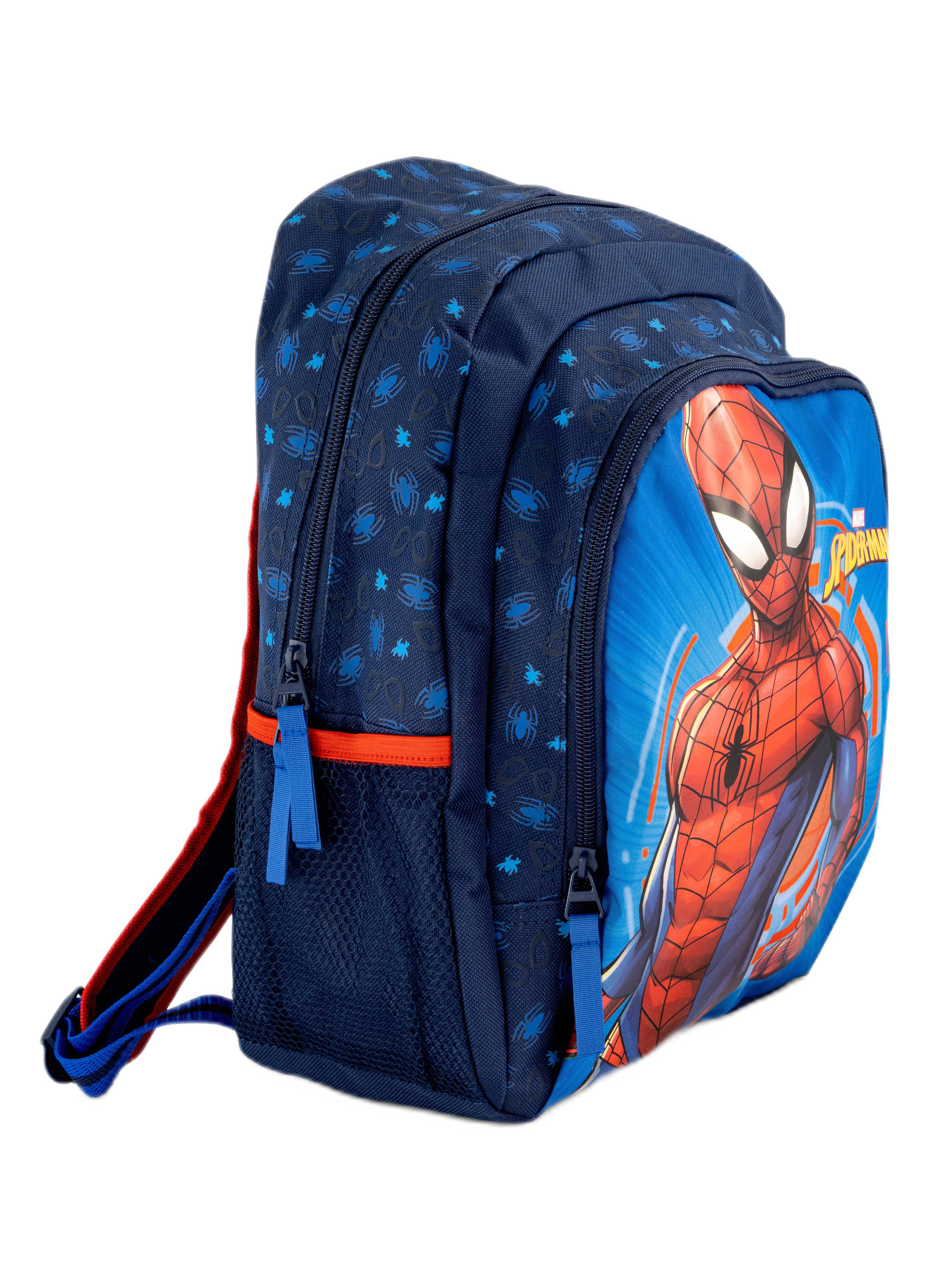 vanHaren Spiderman rugzak donkerblauw rood wehkamp