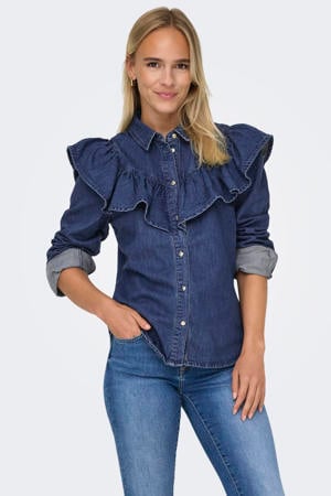 blouse dark blue denim