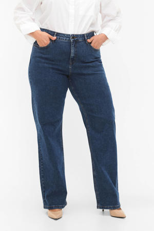 high waist jeans dark blue denim