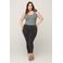 Zizzi cropped high waist skinny jeans Amy grey denim