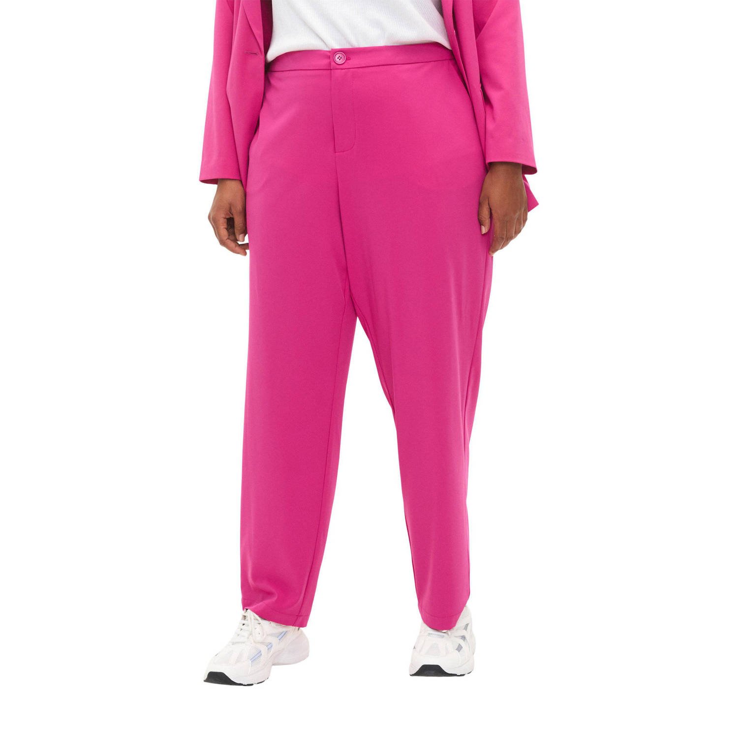 Zizzi regular fit pantalon MHALEY roze
