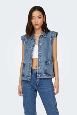 gilet ONLKENNEDY medium blue denim