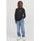 JACK & JONES JUNIOR hoodie JORVESTERBRO met tekst zwart