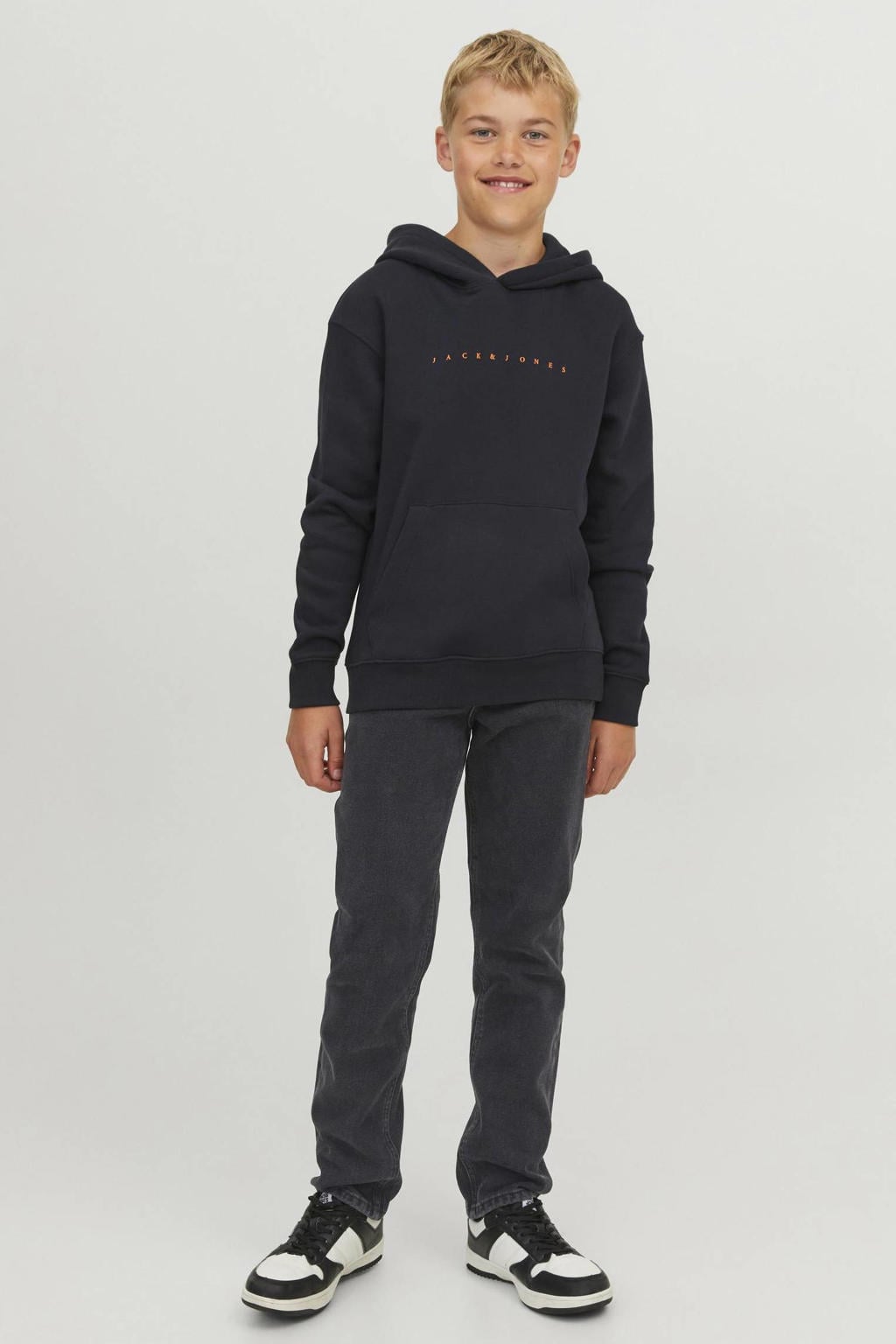 JACK & JONES JUNIOR regular fit jeans JJICLARK JJORIGINAL black denim