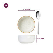 thumbnail: Cosy & Trendy Serviesset Baltic Vanilla 18-delig / 6 personen - 6 dinerborden, 6 ontbijtborden en 6 kommen